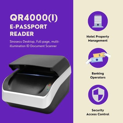 조명 ICAO 문서 9303 여권 전체 페이지 MRZ 여권 리더 RFID 무료 SDK