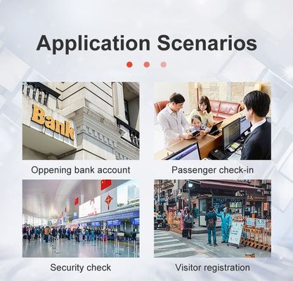 여권 크기 최대 종이 크기 SINOCECU APR5300 RFID ID 문서 리더와 OCR / MRZ