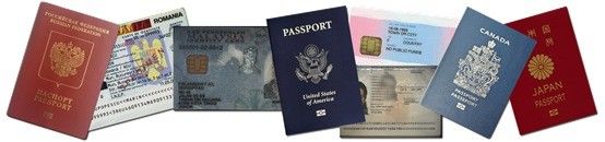 호텔 및 공항 ID 카드 리더 비자 스캐너 235*250*148mm with Software Development Kit