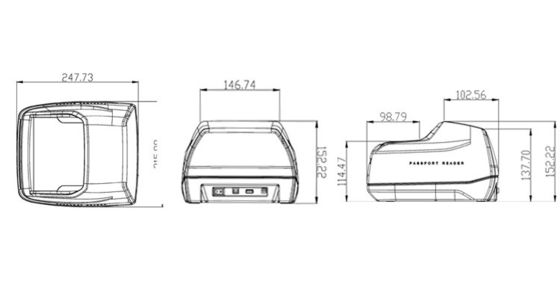 1- 무료 SDK RFID 리더 3.0 메가 픽셀의 카지노 카드 스캐너 카드 리더