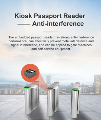 MRZ OCR 여권 리더 OEM 400DPI 해상도와 SDK 소프트웨어 통합이 쉽습니다