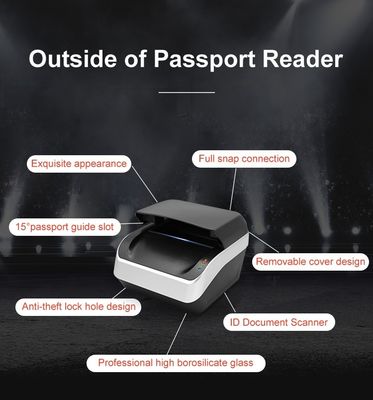USB2.0 인터페이스 고해상도 여권 및 비자 ID 문서 스캐너